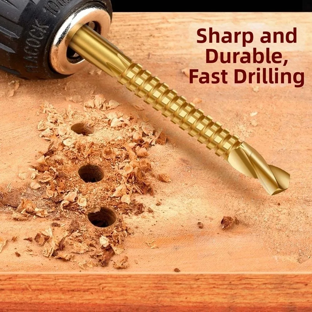 

6 шт. многофункциональные спиральные сверла 3-8 мм, сверла для обработки канавок с прямым хвостовиком, сверла из быстрорежущей стали с покрытием, тонкая железная пластина