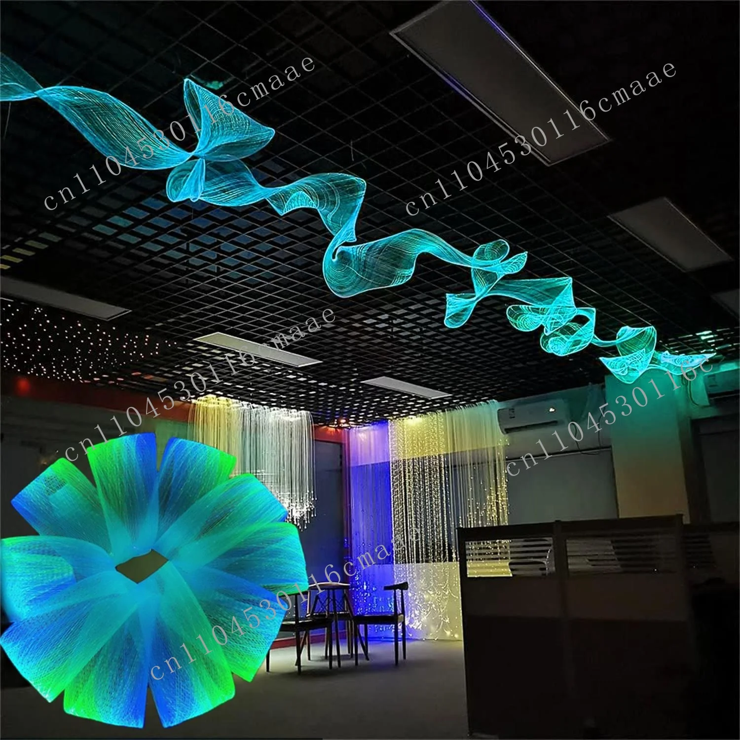 

Brand New 24W Remote Control LED Mesh Light with Multi-color Interior Decoration, Christmas Party Tree, Home Lighting