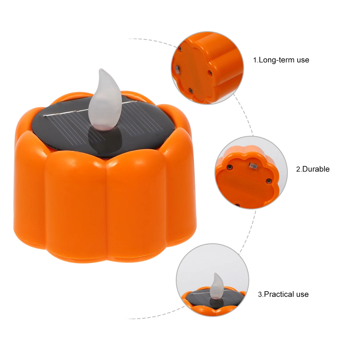 

Lights Pumpkin Party Decorations Electronic Small LED Decorative Lamps Orange Simulation