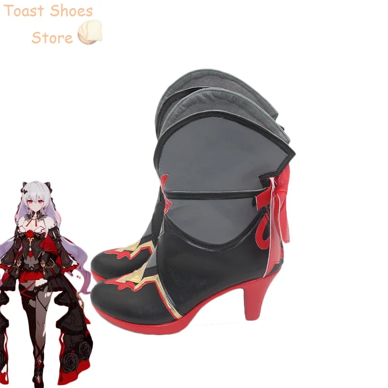 Theresa Apocalypse Cosplay Shoes Game Honkai Impact 3 Cosplay Prop PU Shoes Halloween Carnival Boots Accessories Costume Prop