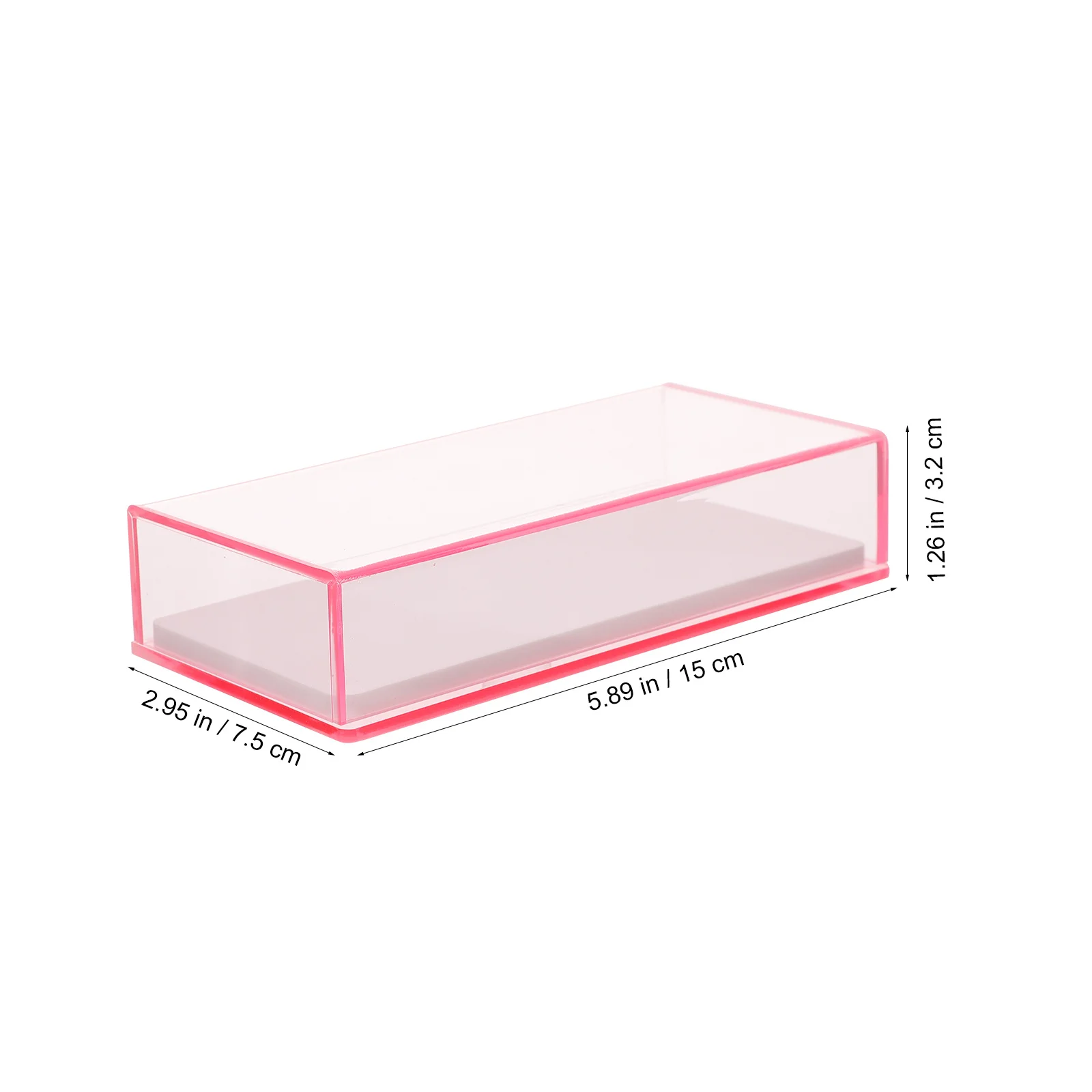 

Acrylic Eyelash Organizer Box Clear False Lash Storage Case Makeup Holder Lash Display Packaging Container