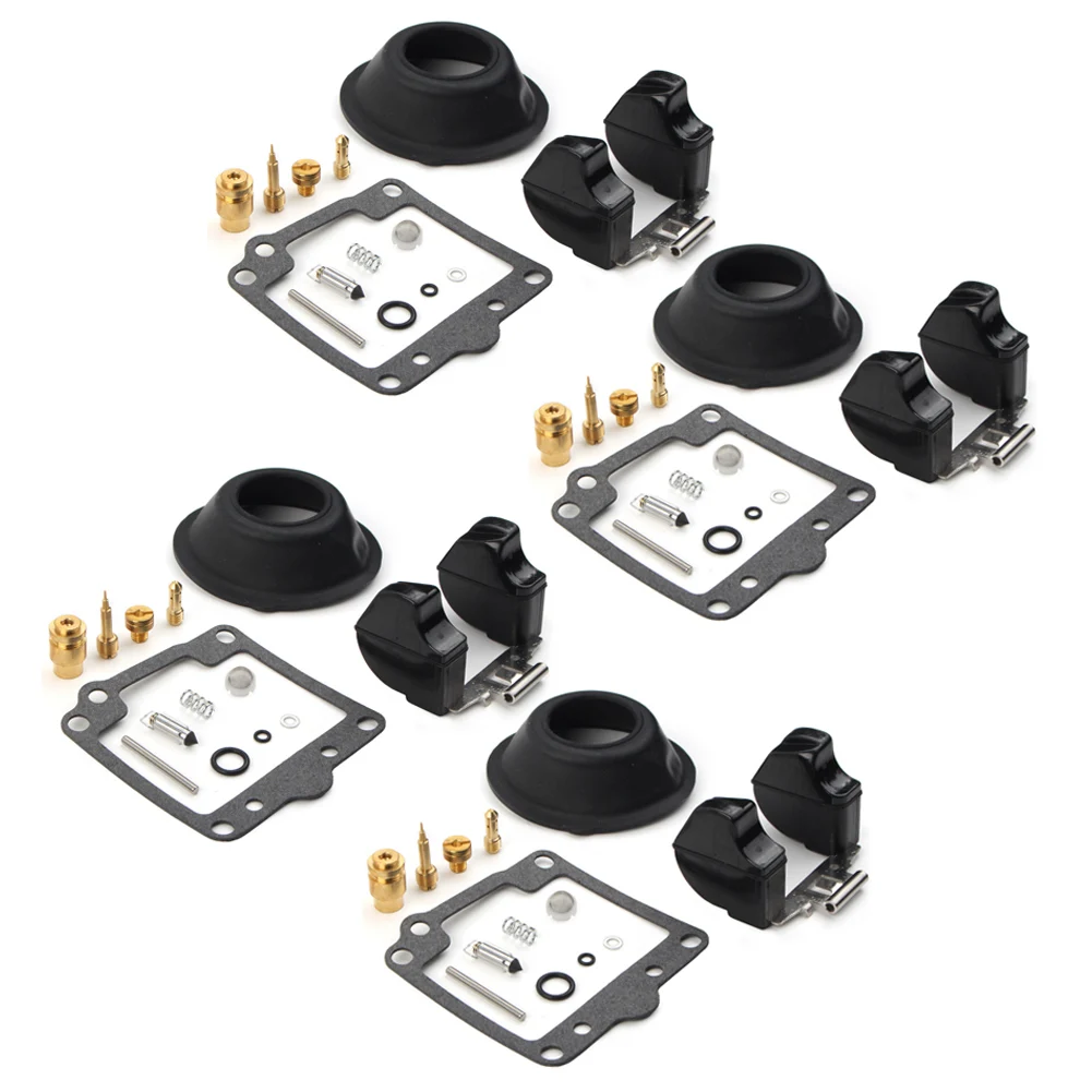 4Sets For Yamaha XS1100L XS1100S XS1100 1980-1981 Motorbikce Carburetor Repair Kit Carb Float Diaphragms Replacement