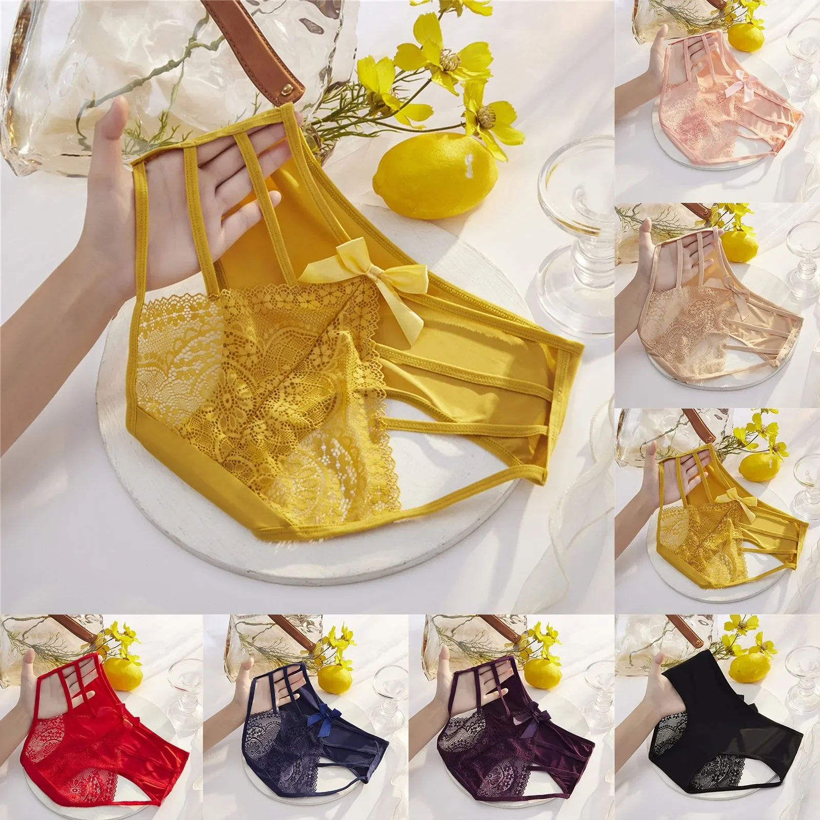 

Leak Proof Underwear for Women Women's Low Waist Mesh Briefs Solid Color Cotton Crotch Underwear Panties Vintage Boy's Briefs