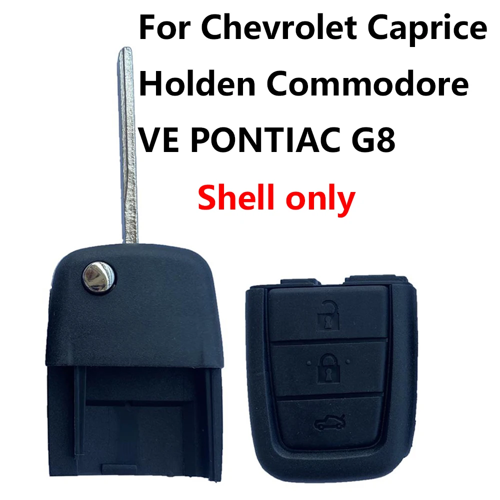 

4 Buttons Remote Key Fob Case Shell Replacement for Chevrolet Caprice Holden Commodore VE PONTIAC G8