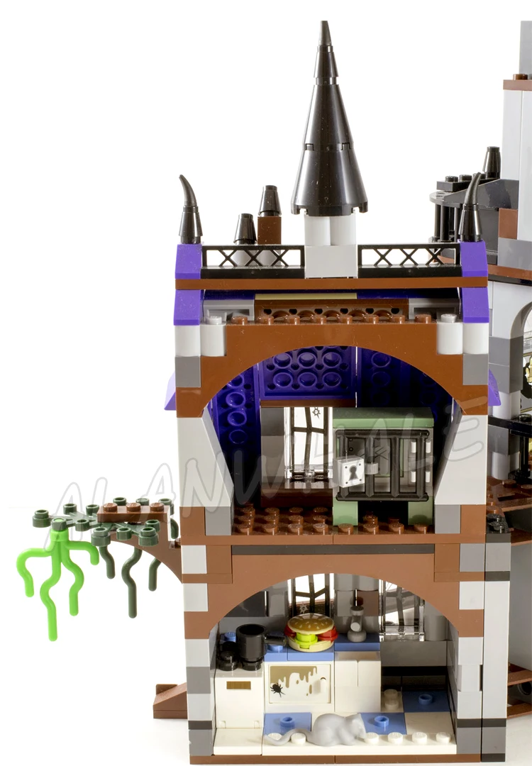 860 pezzi serie di film Mystery Mansion Haunted Modular House Castle 10432 set di blocchi di costruzione compatibili con il modello