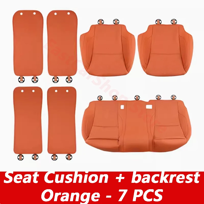 For LEADING IDEAL LiXiang L6 2024 Car Front Rear Seat Cushion Backrest Mat Four Seasons Universal Protection Mat Cover