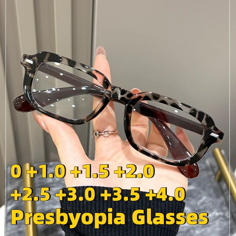 

2026 New Square-Frame Anti-Blue Light Presbyopia Glasses for Men Stylish High-Definition Comfort Reading Eyewear for Women