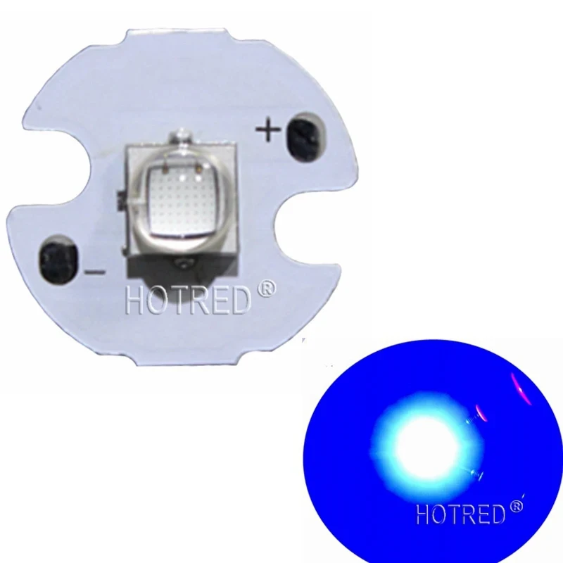 5050-10W XLM2 XML2 T6 High Power LED Beads Diode Light Emitter Royal Blue 450nm-455nm for flashllight/fishing Bulb DIY