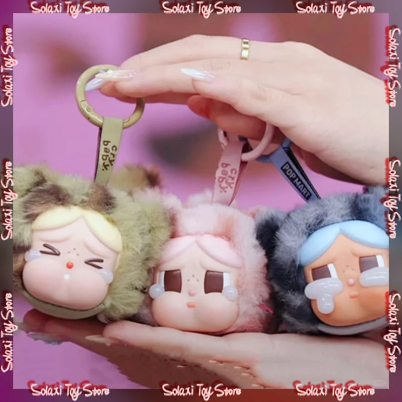 

Genuine New Crybaby Leopard Cat Series Vinyl Face Doll Hanging Charms Kawaii Crying Baby Blind Box Collectible Gift
