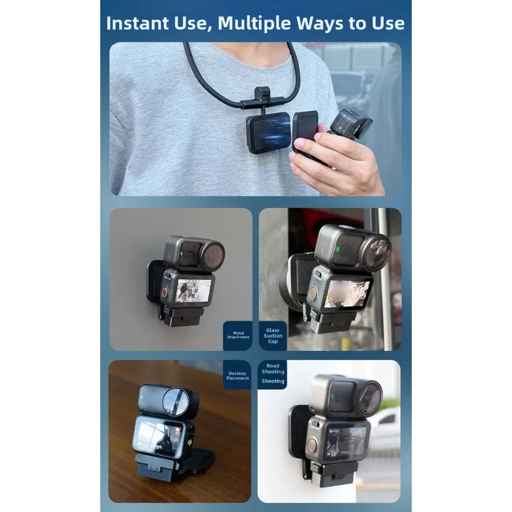 1pc Magnetic Chest Mount For DJI Osmo-Nano Neck Quick Release & Secure Fit ABS 18*18cm Magnetic Chest Mount Consumer Electronics