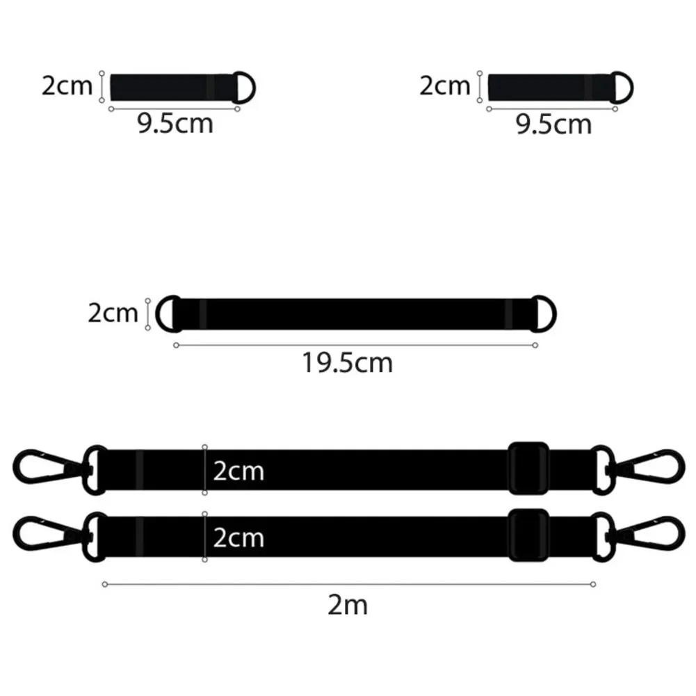 Outdoor Sunshade Stability Enhancer with Polyester Rope and Windproof Buckle for Freestanding and Table-Mounted Umbrellas
