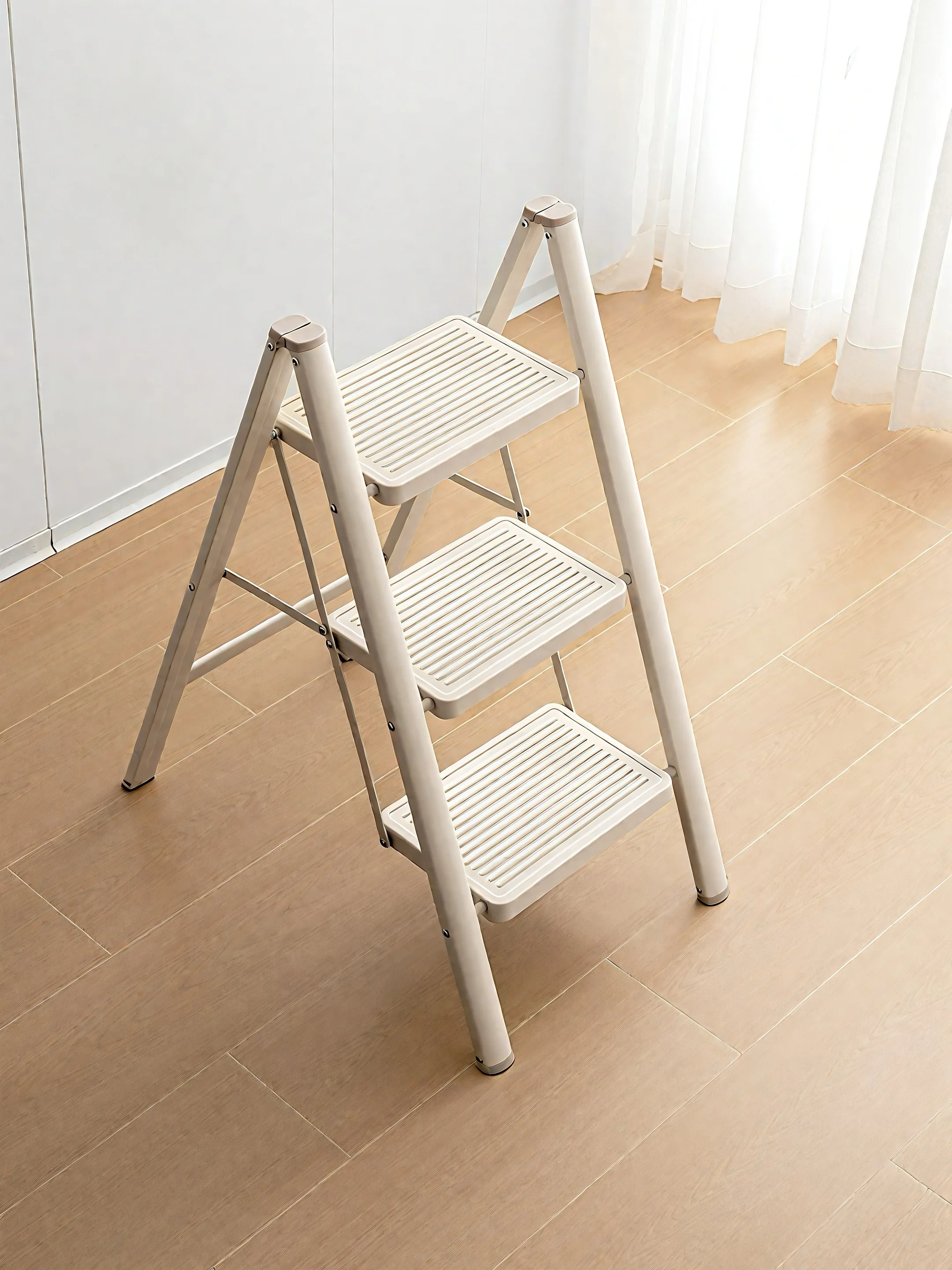 

Household, folding telescopic, indoor, multi-function, thickened, herringbone ladder, small, three-step ladder