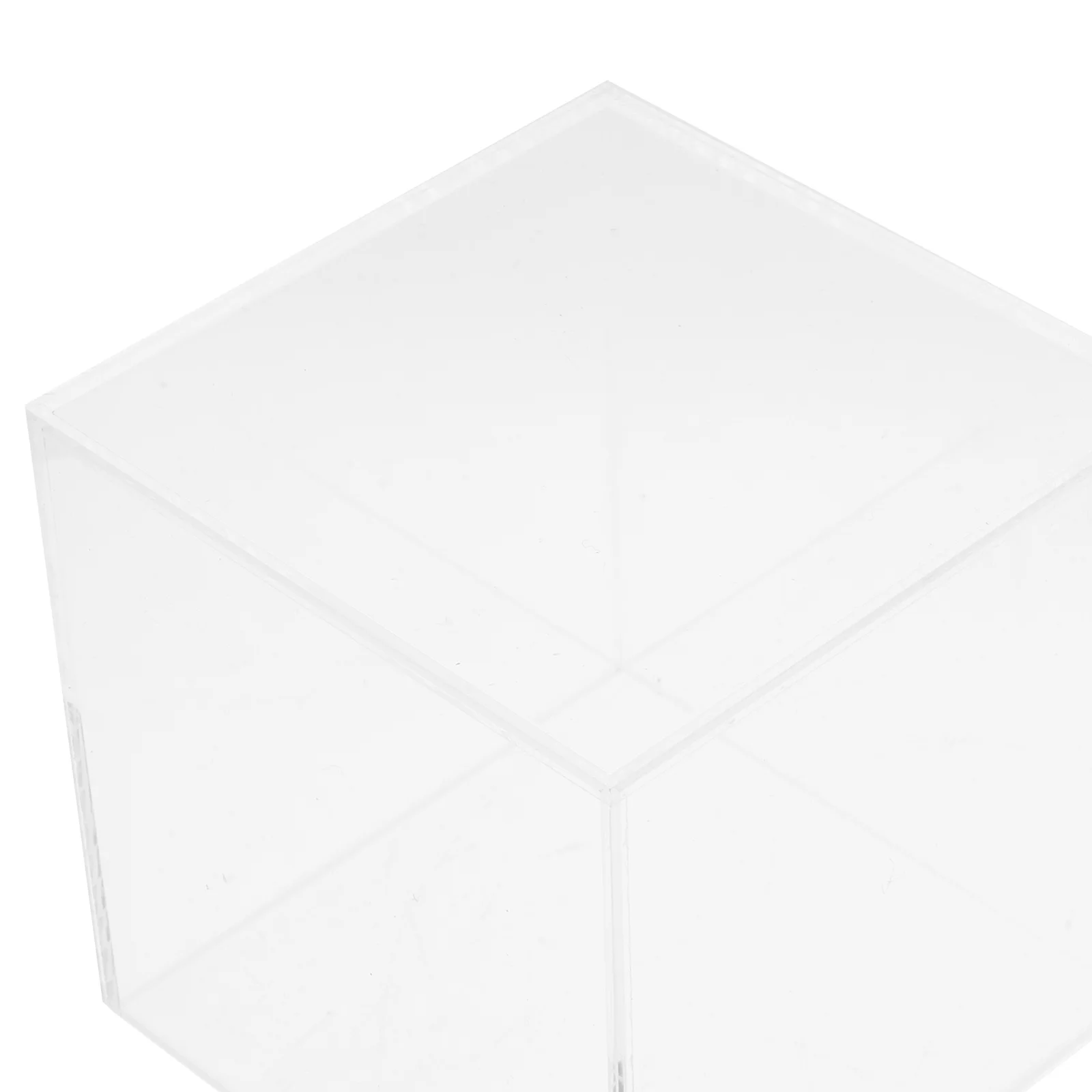 

3pcs Clear Acrylic Display Boxes 3 Sizes Cube Stands For Jewelry Collectibles Art Crafts Cake Showcase Storage Holder Case