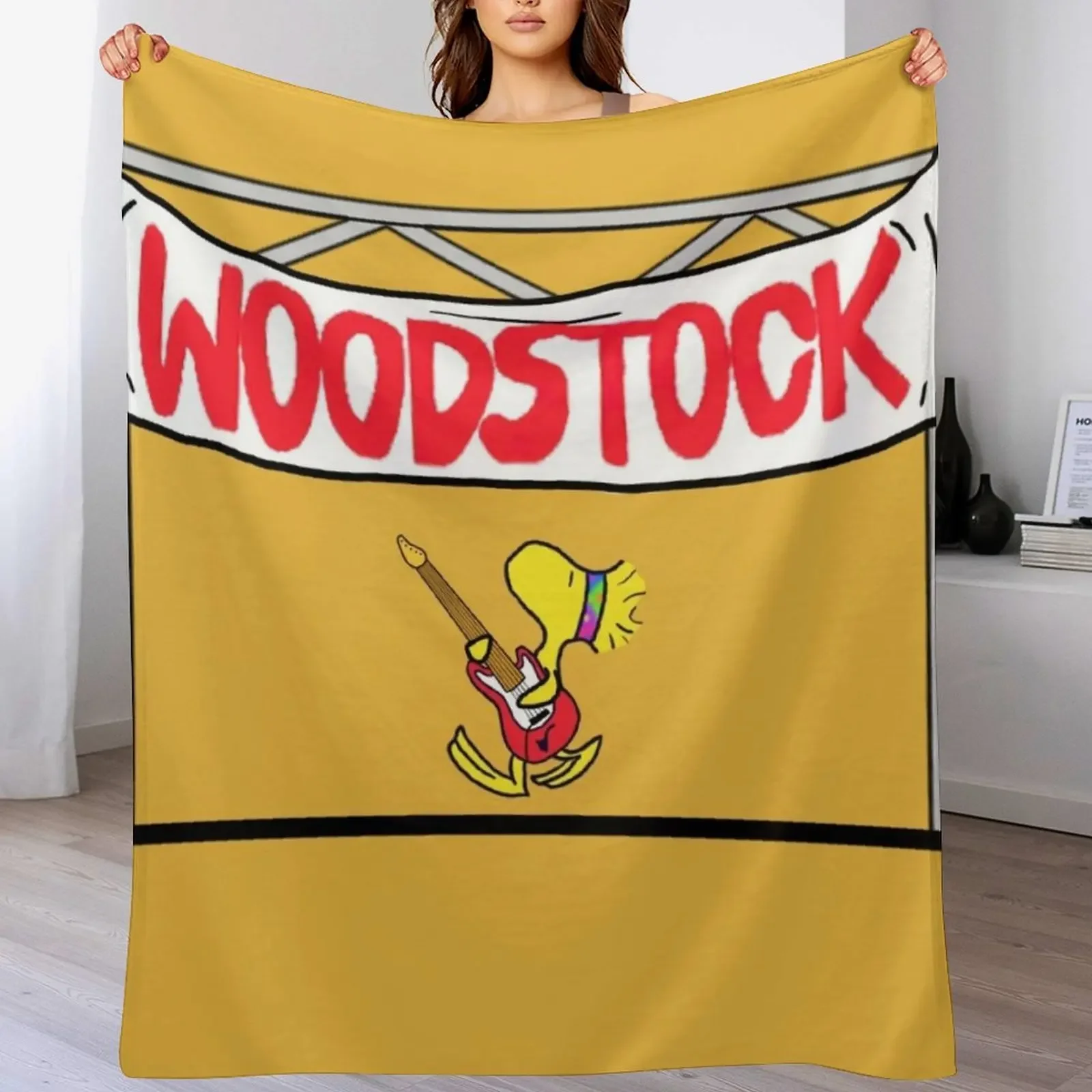 

Woodstock at Woodstock Throw Blanket Stuffeds Polar Soft Beds Sofa Quilt Blankets