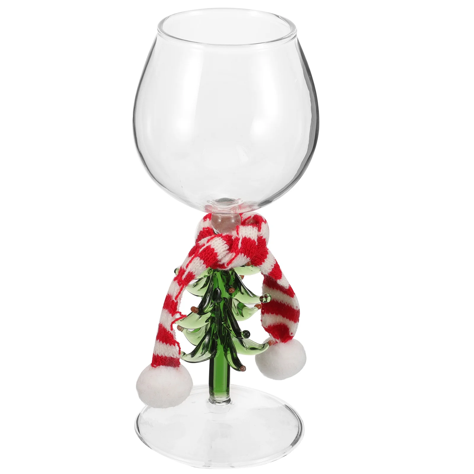 

Cocktail Tree Labels Christmas Glasses Household Goblet Festive with Scarf Cups Goblets