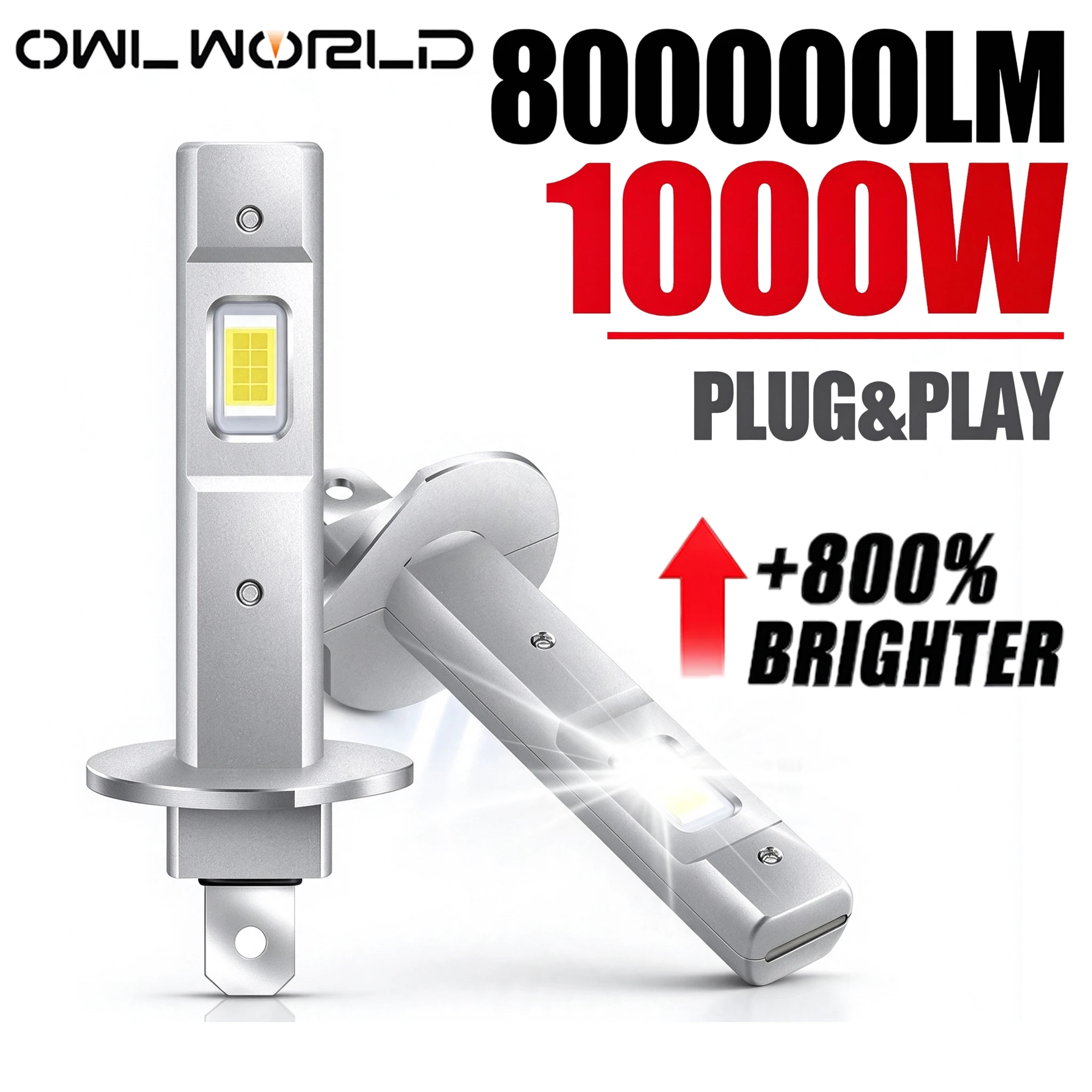 Led Headlight Bulb Canbus Error Free - H1 LED 헤드라이트 전구, CANBUS 오류
