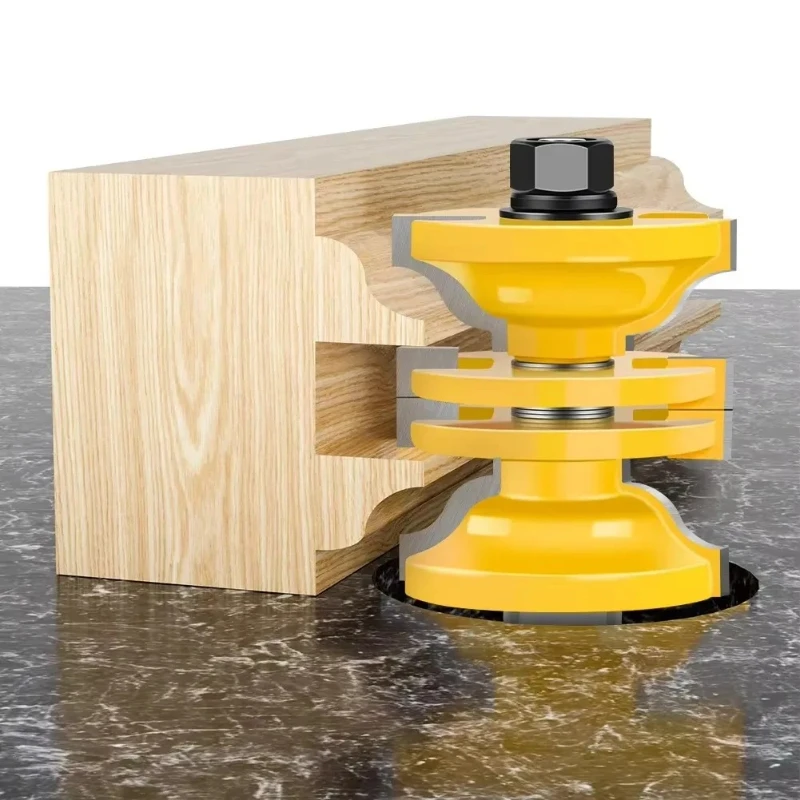 

For Woodworking Cutter Power Tools Router Bit 2pc 1/2" 12mm Shank Groove Knife Router Bit Set for Stock Cutter Cutter