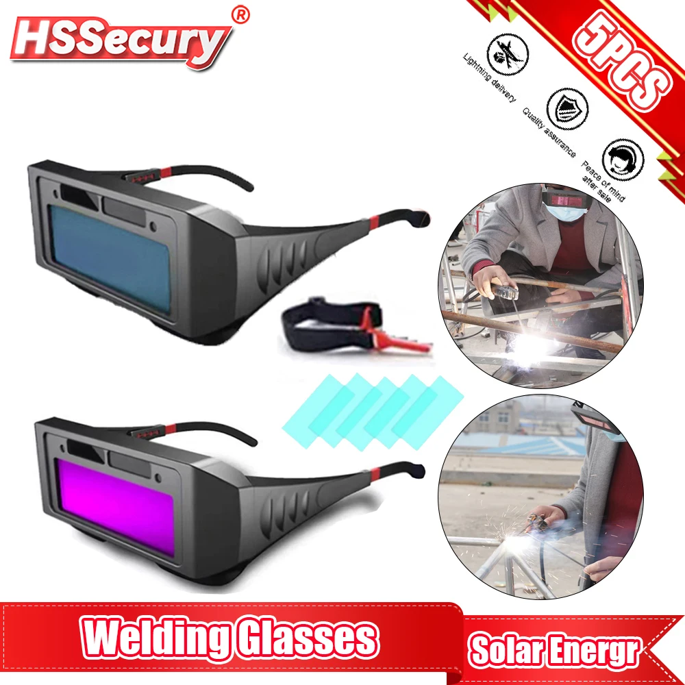 Automatic Dimming Welding Glasses Argon Arc Welding Solar Goggles Special Anti-glare Glasses Tools For Welders Automatic Dimming