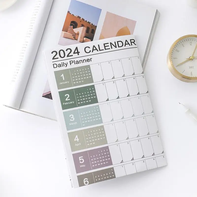 Schedule Wall Calendar 2024 Wall Planner 12 Month Thick Paper 2024 Family Planning Wall Calendar Wall Calendar Monthly Themed