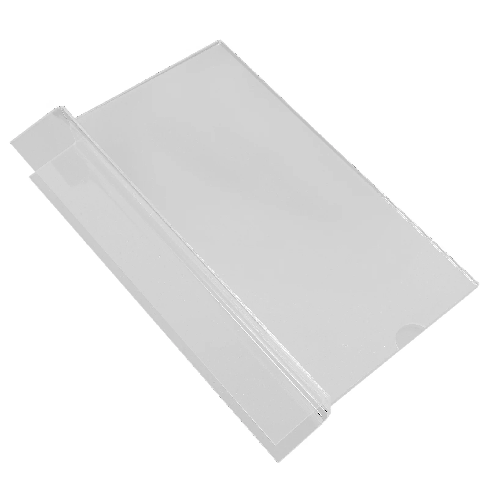 

Clear Acrylic Desk Name Sign Holder Stand Up Display for Workstation Office Retail Event Table Tent Card Organizer