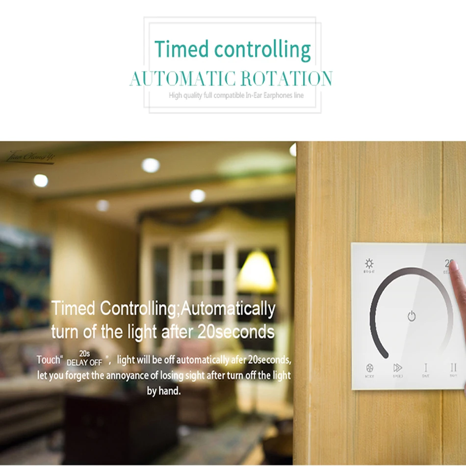 led touch panel controller LED Dimmer RGB RGBW CCT Wall Switch DC 12V 24V 12A 3/4 Channel LED Controller for LED Strip Lights