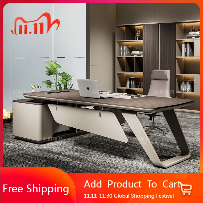 

Organizers Long Office Desk Modern Standing Reception Storage Office Desk Multifunctional Escritorio Oficina Salon Furniture