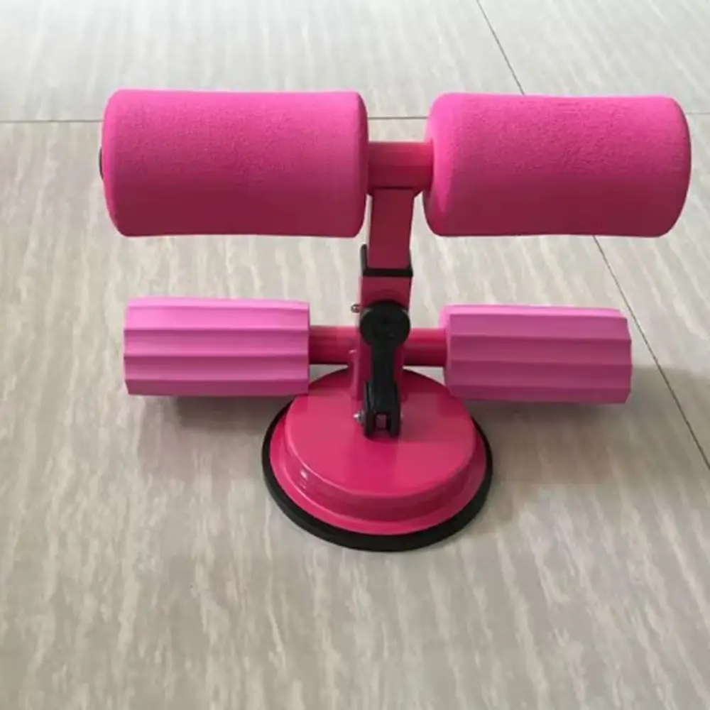 Adjustable Belly Fitness Equipment Suction Cup Type Dual Pole Sit Up Assistant Stretching Portable Tool Crunches Aid Device