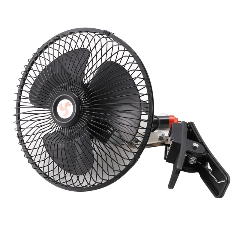 12V Portable Vehicle Auto Electric Car Fan Oscillating Car Cooling Fan Low Noise With Cigarette Lighter