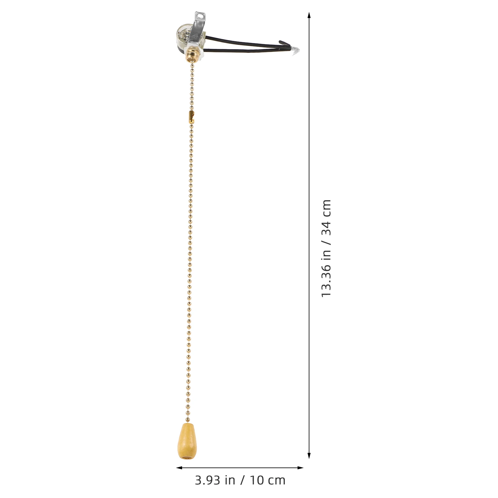 

10A Golden 30cm Light Pull Silent Cord Fixture Bathroom Workshop Replacement Chain Socket Lamp Efficient