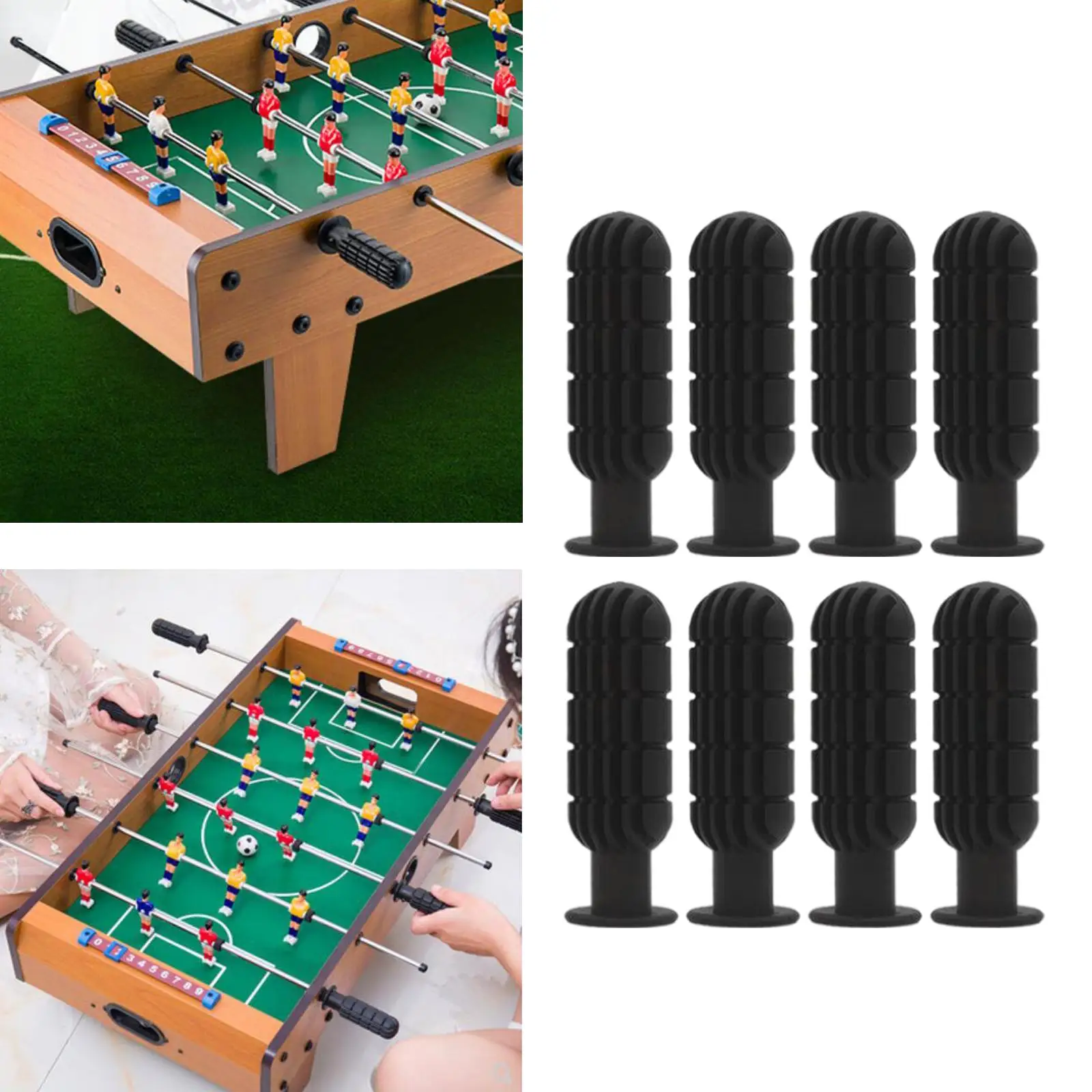 

8x Foosball Handle Grips 1/2 inch Foosball Rods for Foosball