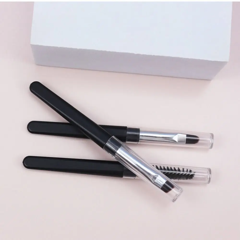 

Transparent with Dust Cover Spiral Tower Shape Eyebrows Eyelashes Brush Lip Brush Eyeliner Brush Makeup Tool
