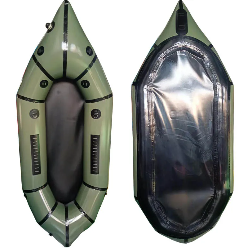 

Professional Manufacture Single Person TPU Paddle Inflatable Rafting Pack Raft Boat