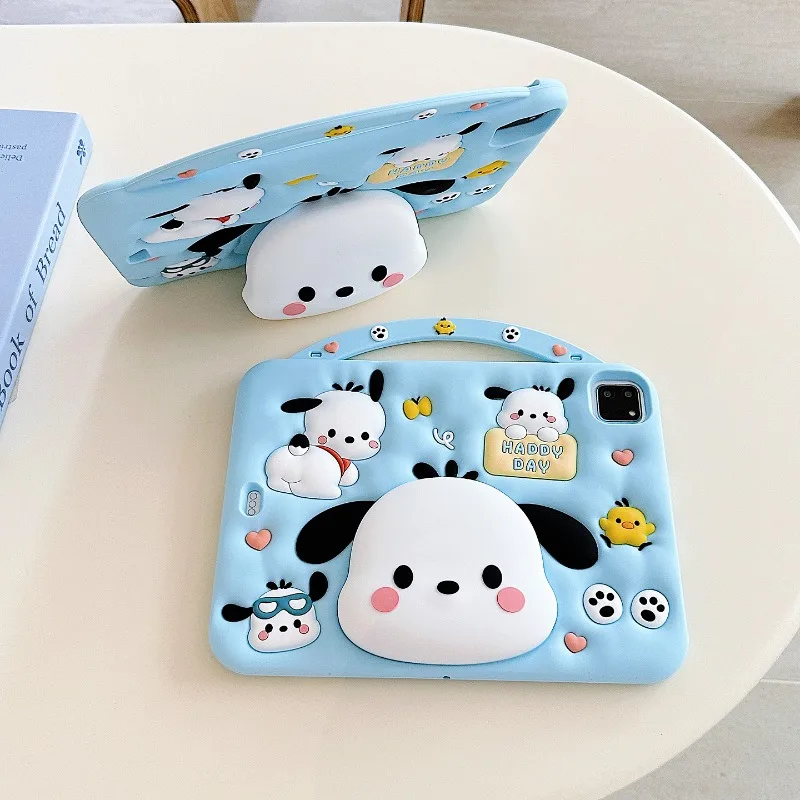 

For 2025 A16 11th Air7 M3 11in Tablet Cese Cartoon Pochacco Silicone Case for 10th 10.9in Air4 5 9th 10.2in Case Mini6 7 Cover