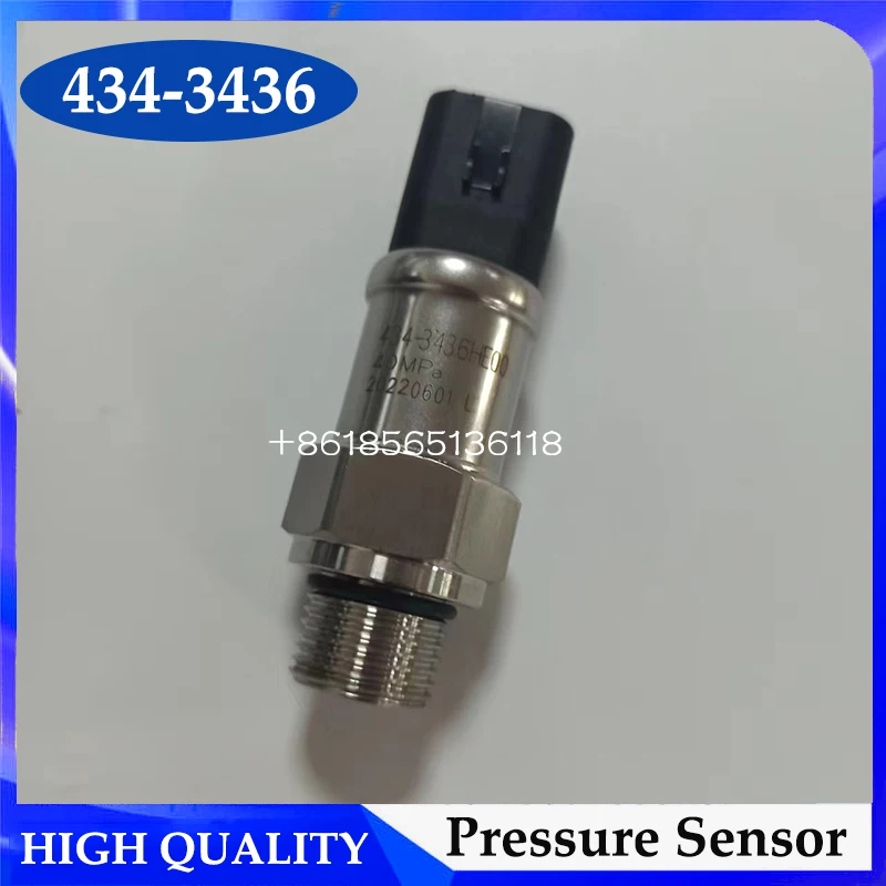 E320D E324D Excavator Parts 434-3436 4343436 Hydraulic Pump Pressure Sensor for Caterpillar