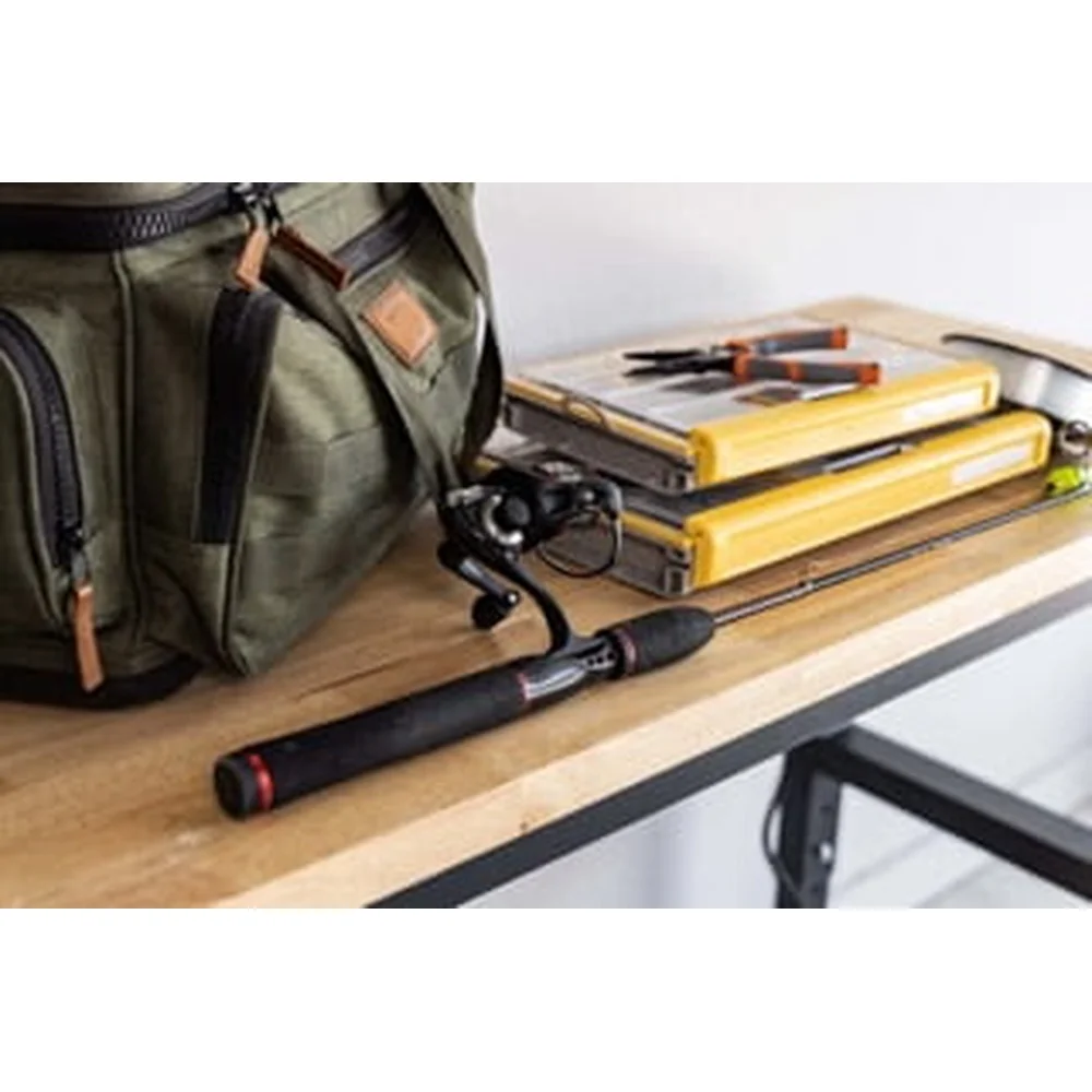 48 Inch Heavy Duty Workbench Adjustable Height Wood Top Steel Frame Garage Workshop Power Strip USB Ports 1300 lbs Capacity