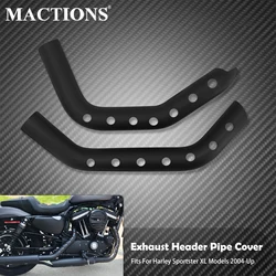 Motorcycle Front Rear Exhaust Pipe Cover Muffler Heat Shield Protector Cover For Harley Sportster XL883 1200 48 72 Iron 2004-23