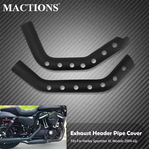 Motorcycle Front Rear Exhaust Pipe Cover Muffler Heat Shield Protector Cover For Harley Sportster XL883 1200 48 72 Iron 2004-22