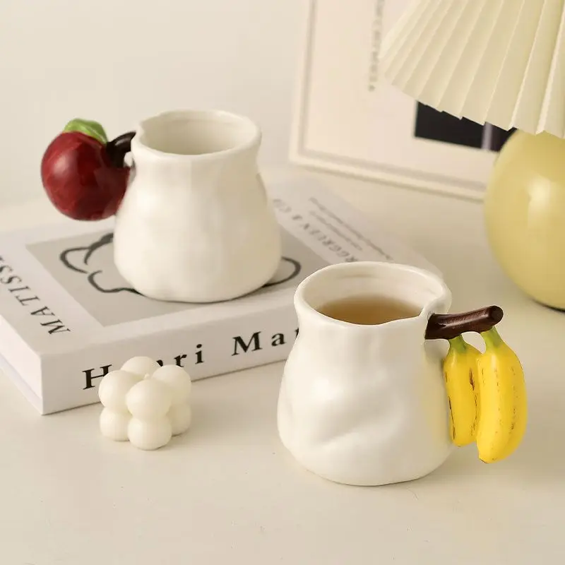 

High-value apple banana ceramic breakfast creative couple coffee mug