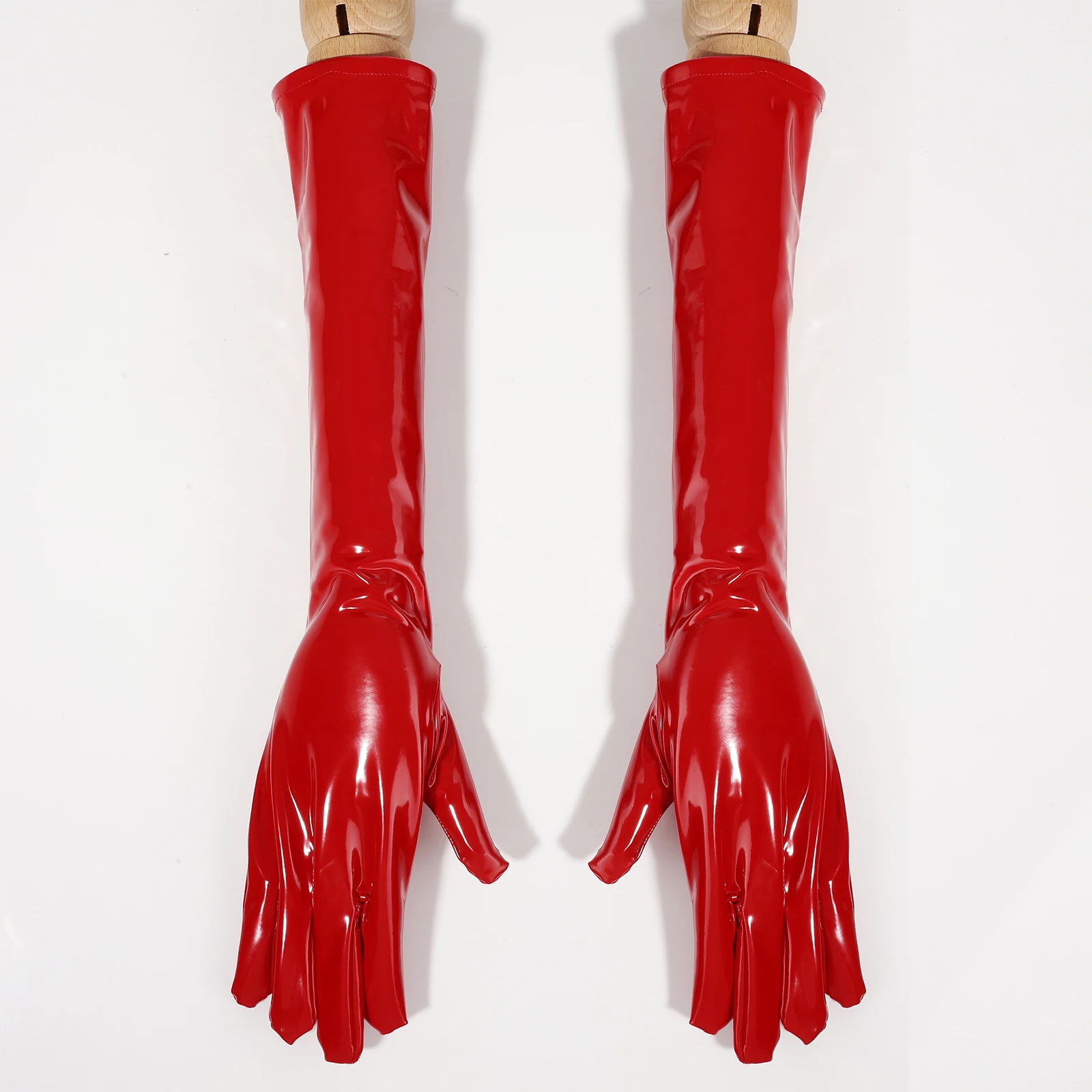 Gants longs en Faux cuir pour femmes, vêtements de Cosplay en Latex, pour pôle danse, boîte de nuit, accessoires de fête à thème, gants serrés