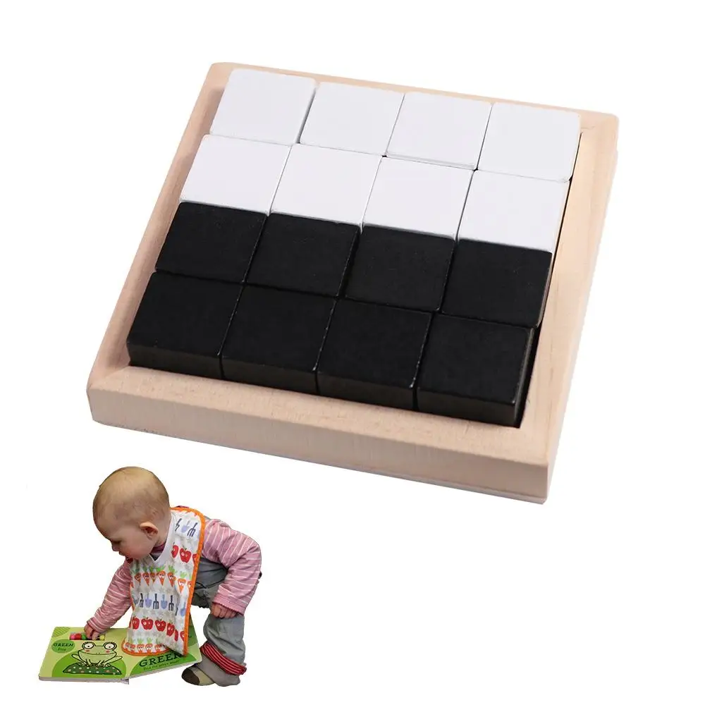 Geometric Shape Geometric Shape Puzzles Handmade Educational Geometric Building Blocks Safety Wooden 3D Jigsaw Puzzle