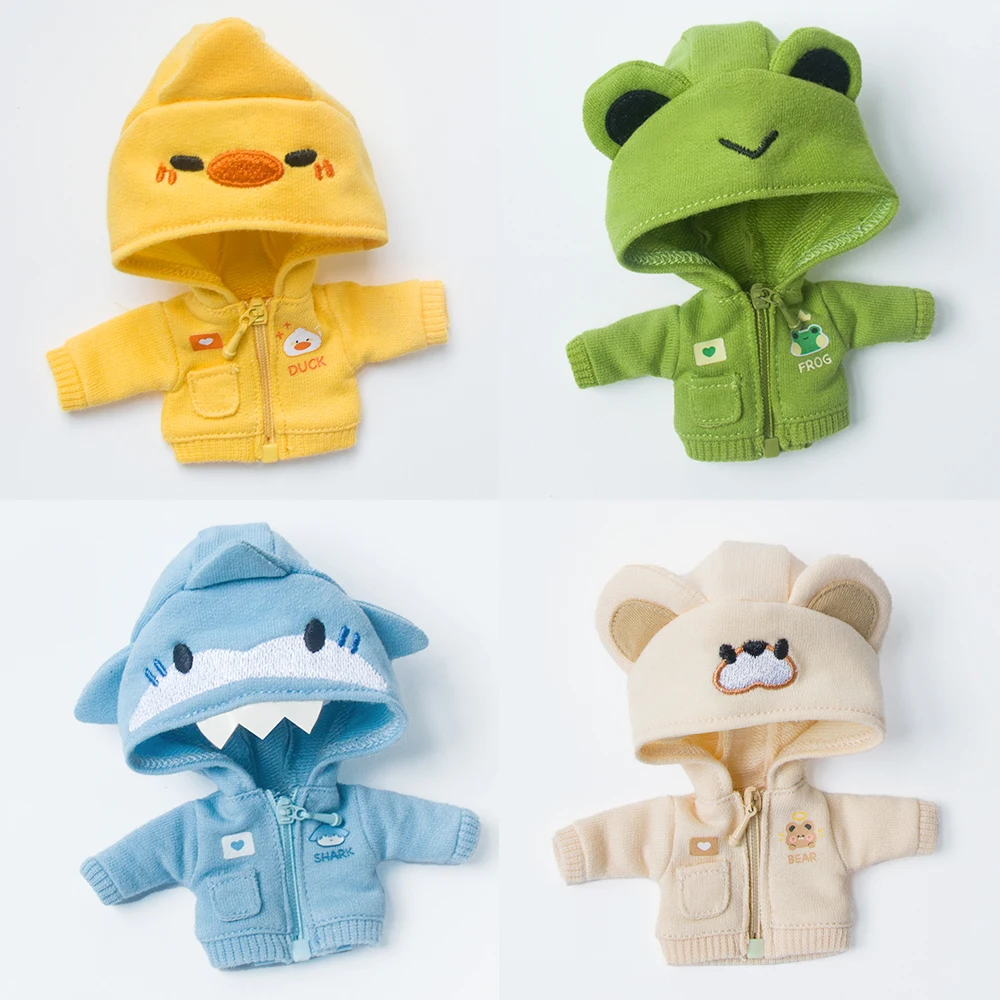 かわいい動物の耳フード付きコート、人形の服、obitsu11、gscボディ、1、12bjd、モリー、フドール、ymy、p9、アクセサリー