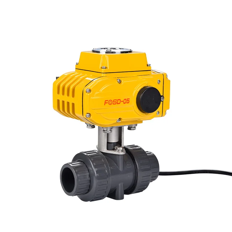 On-off modulating control FLQ961F-10 Electric Three Way PVC Ball Valve