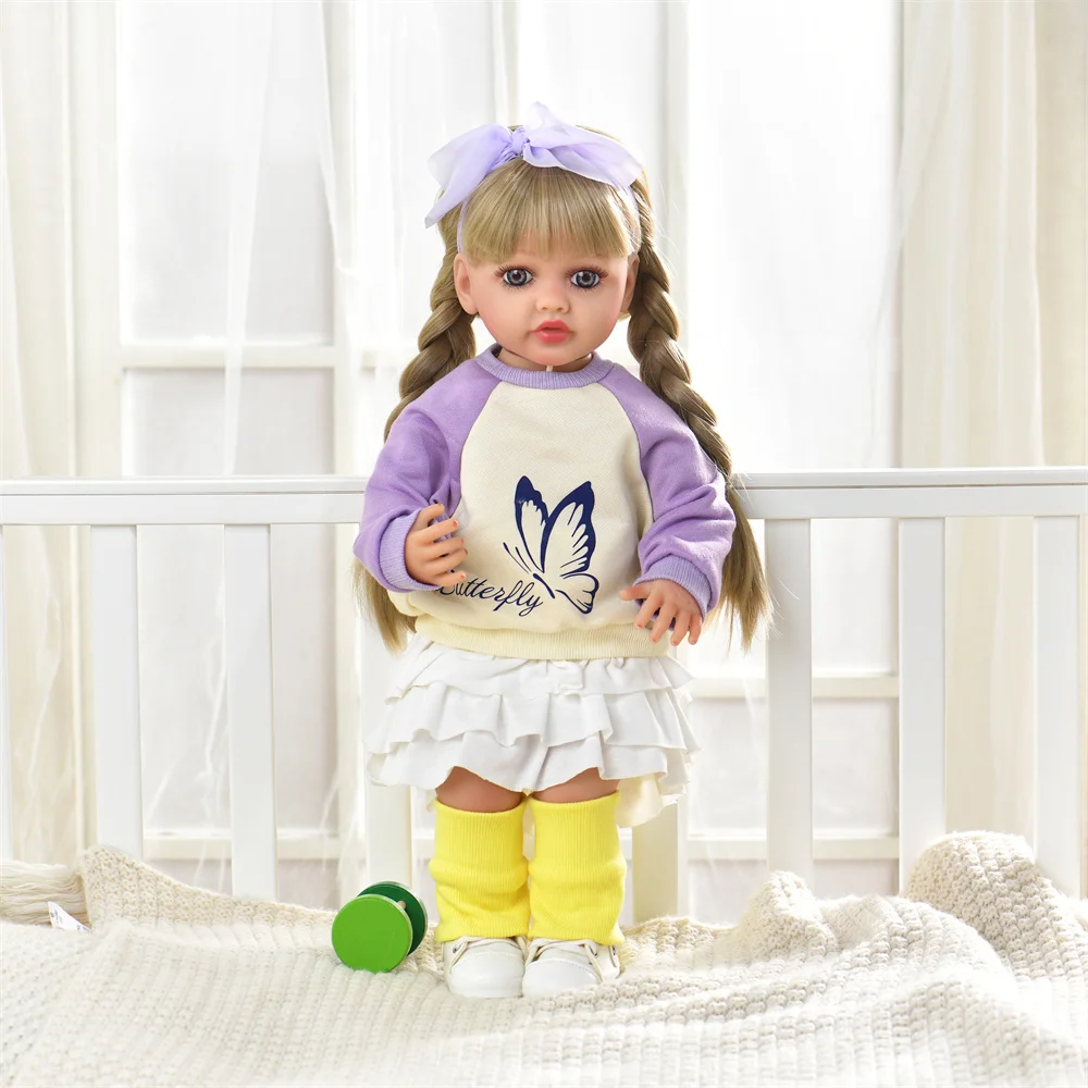 Reborn Baby Clothes for 55cm Reborn Doll 21inch Cute Girl Doll Clothes DIY Children Toys Dolls Accessories Kids Christmas Gifts