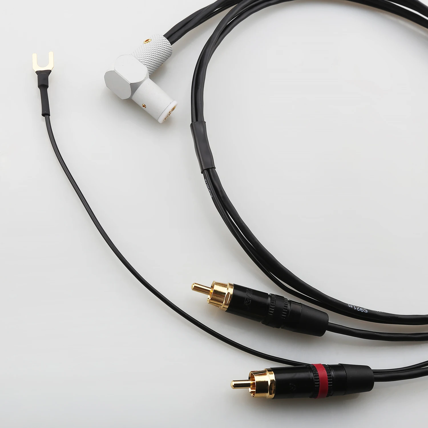 Audiocrast HiFi 90 Degree 5Pin Din to RCA Tonearm Wire Audiophile Phono Cable for LP Turntable & Amplifier