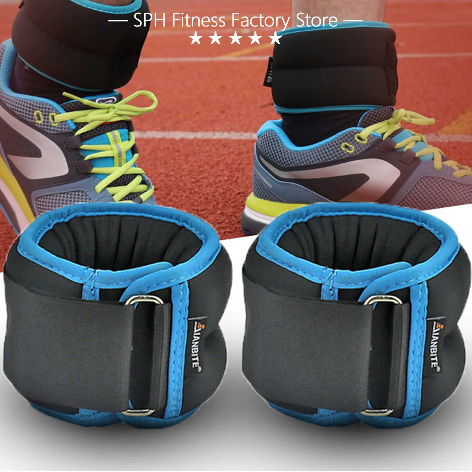 

Утяжелители для лодыжек на запястьях, мешки с песком, 1 кг/2 кг, утяжелители унисекс, железные ремни для фитнеса, бега на открытом воздухе, силовые тренировки ног, 1 пара