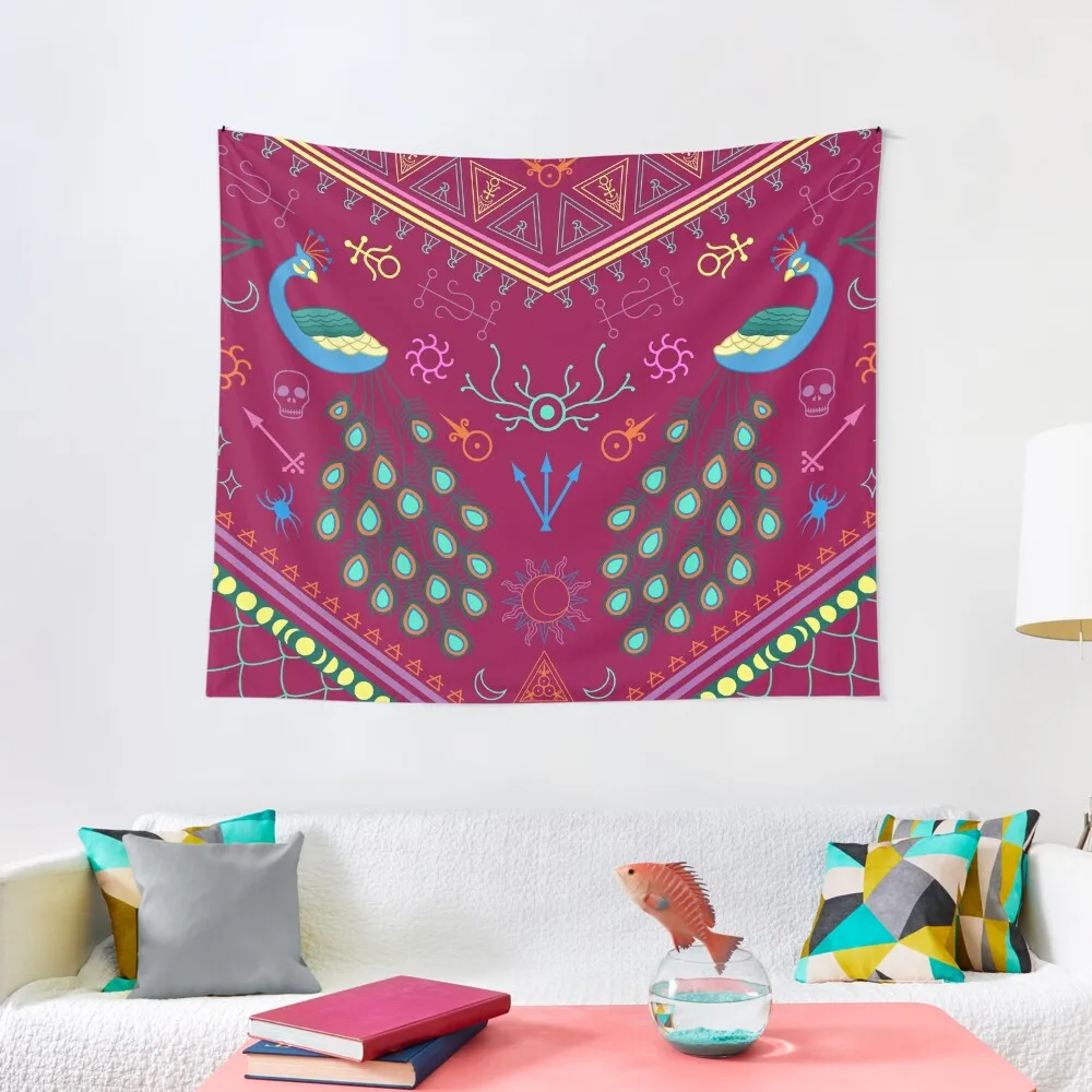 

Mollymauk Tealeaf Inspired Print Tapestry Wall Decor Decor Home Tapestry