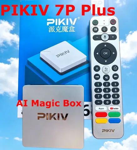 Offical store PIKIV 7P Plus ai magic box Japan Canada USA stable android 12 tv box with voice control international version