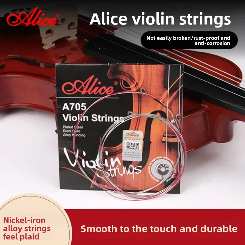 

Alice A705 ViolinStrings 1-4Strings Full Set ofStrings Professional Wire ViolinStrings One E String