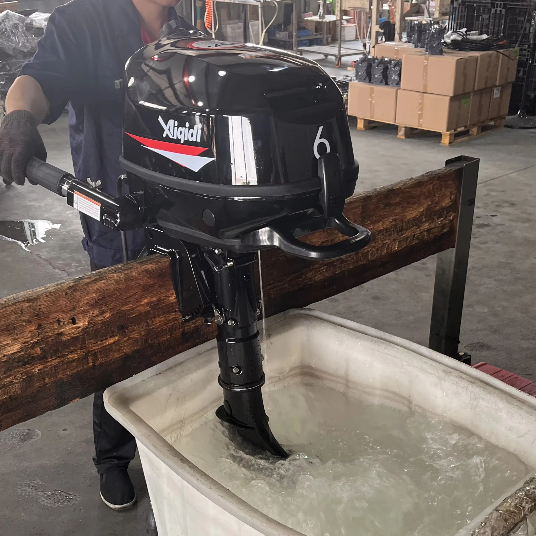AIQIDI 4-Stroke 6HP F6H Outboard Engines Short/Long Shaft Manual Start Boat Motor