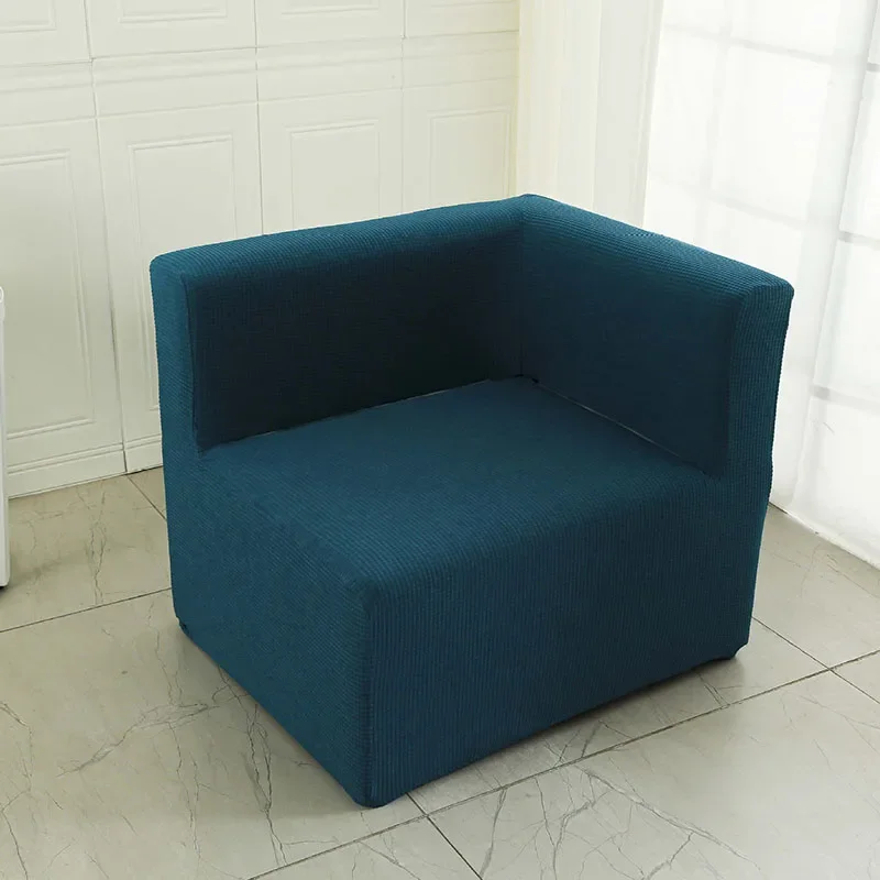 New Square Corner Stretch Sofa Cover Elastic Polar Fleece Card Seat Covers for Single All-Inclusive Non-Slip Couch Slipcovers